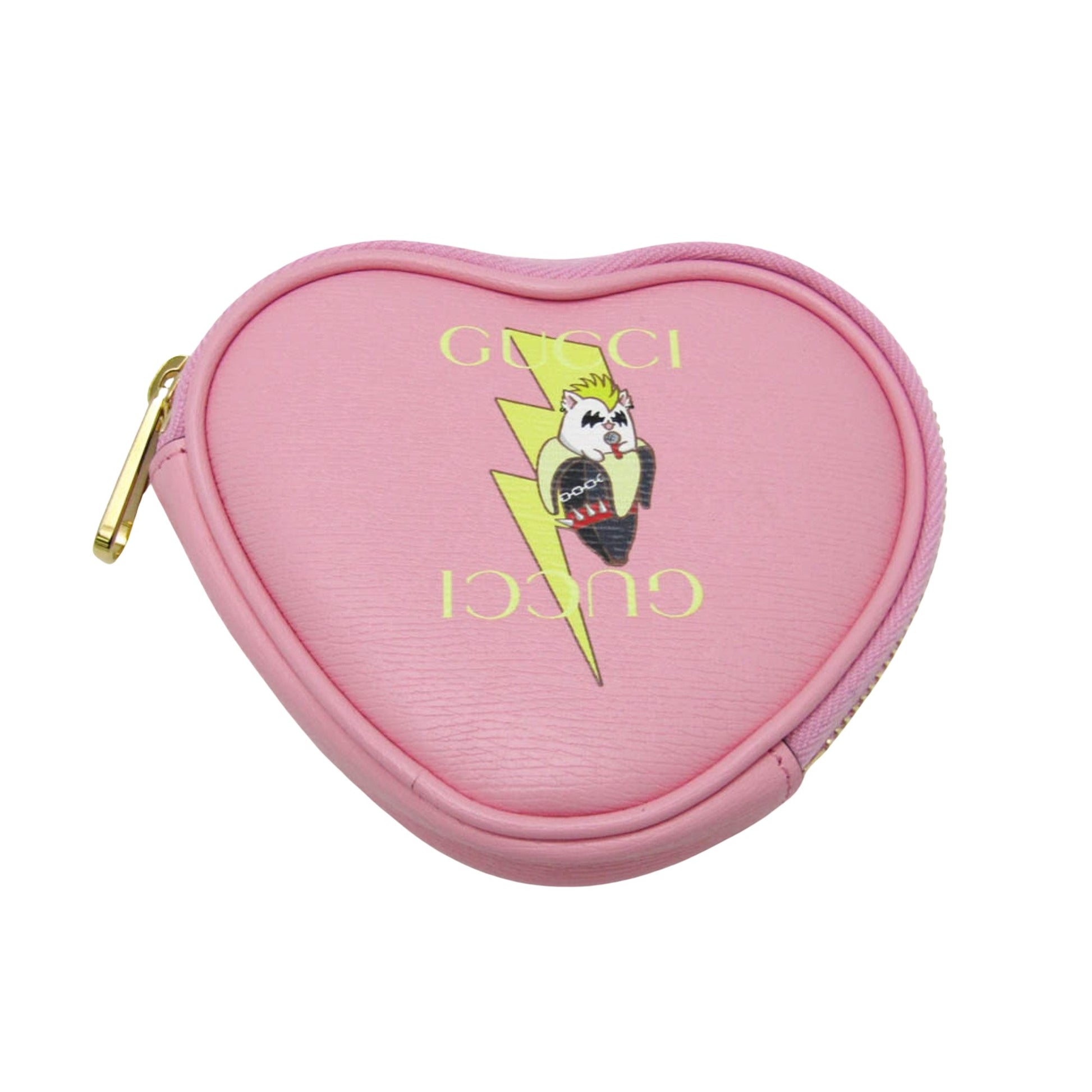 Gucci Heart Pink Leather Wallet 