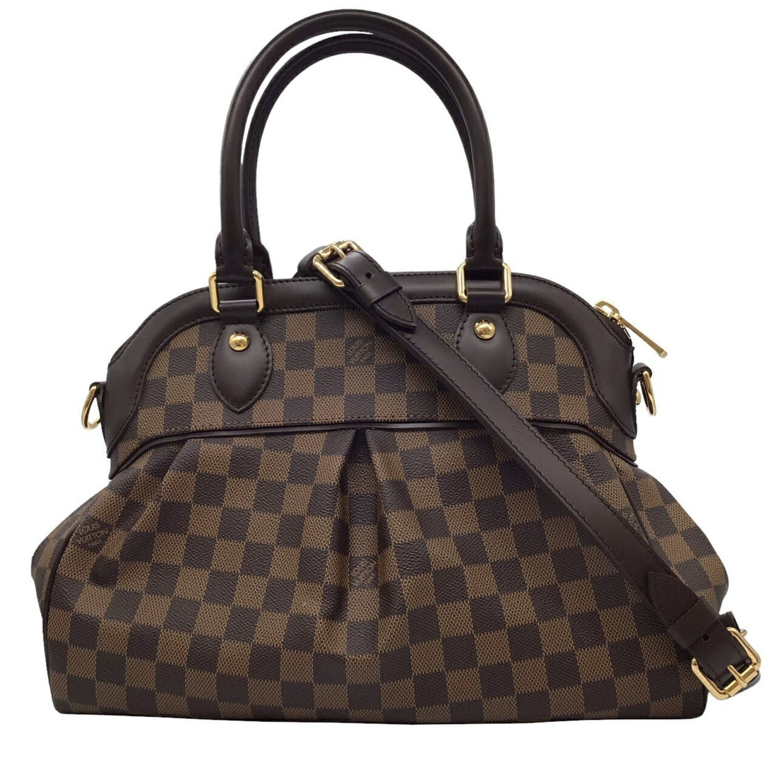 Louis Vuitton Trevi Brown Canvas Tote Bag