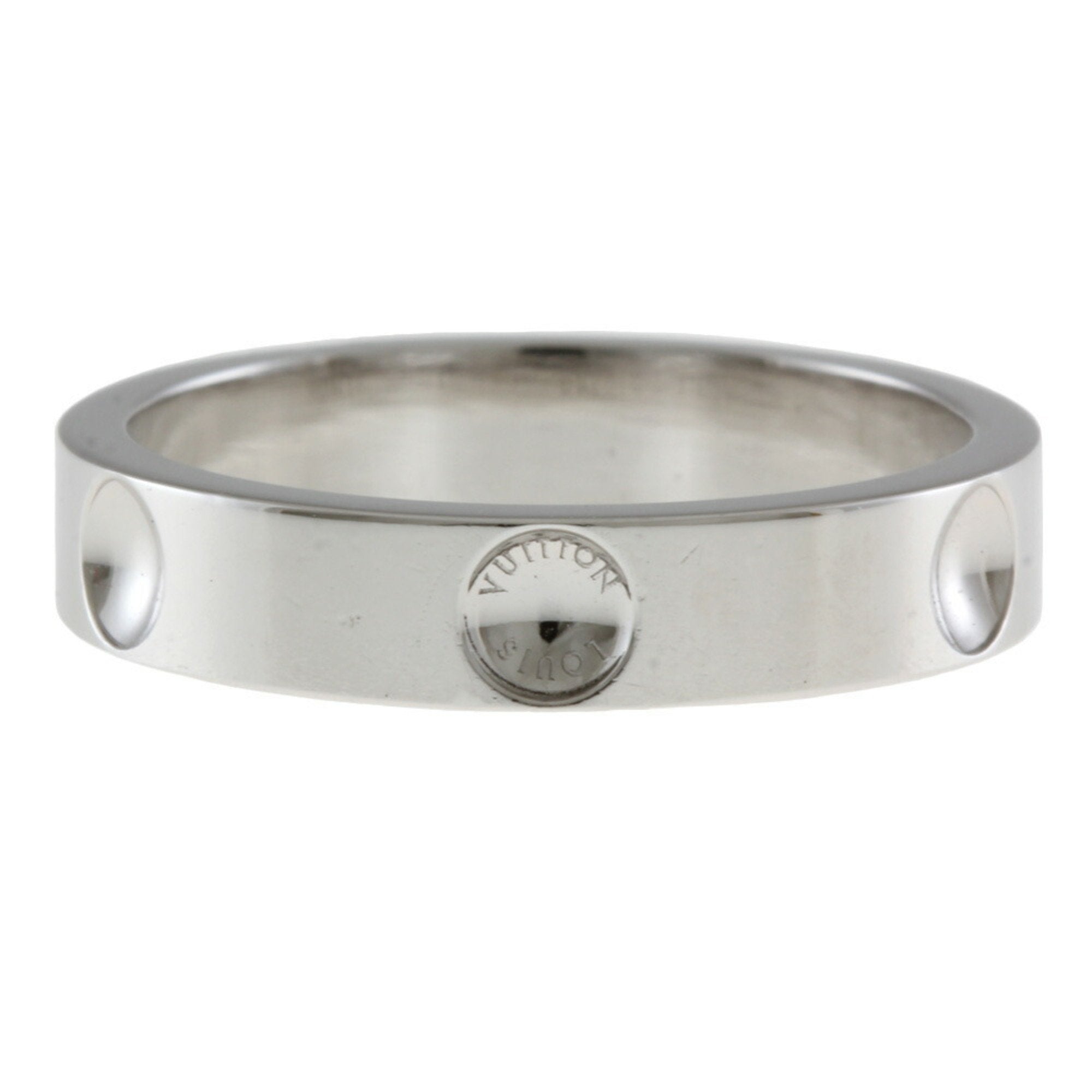 Louis Vuitton Empreinte Silver Platinum Ring 