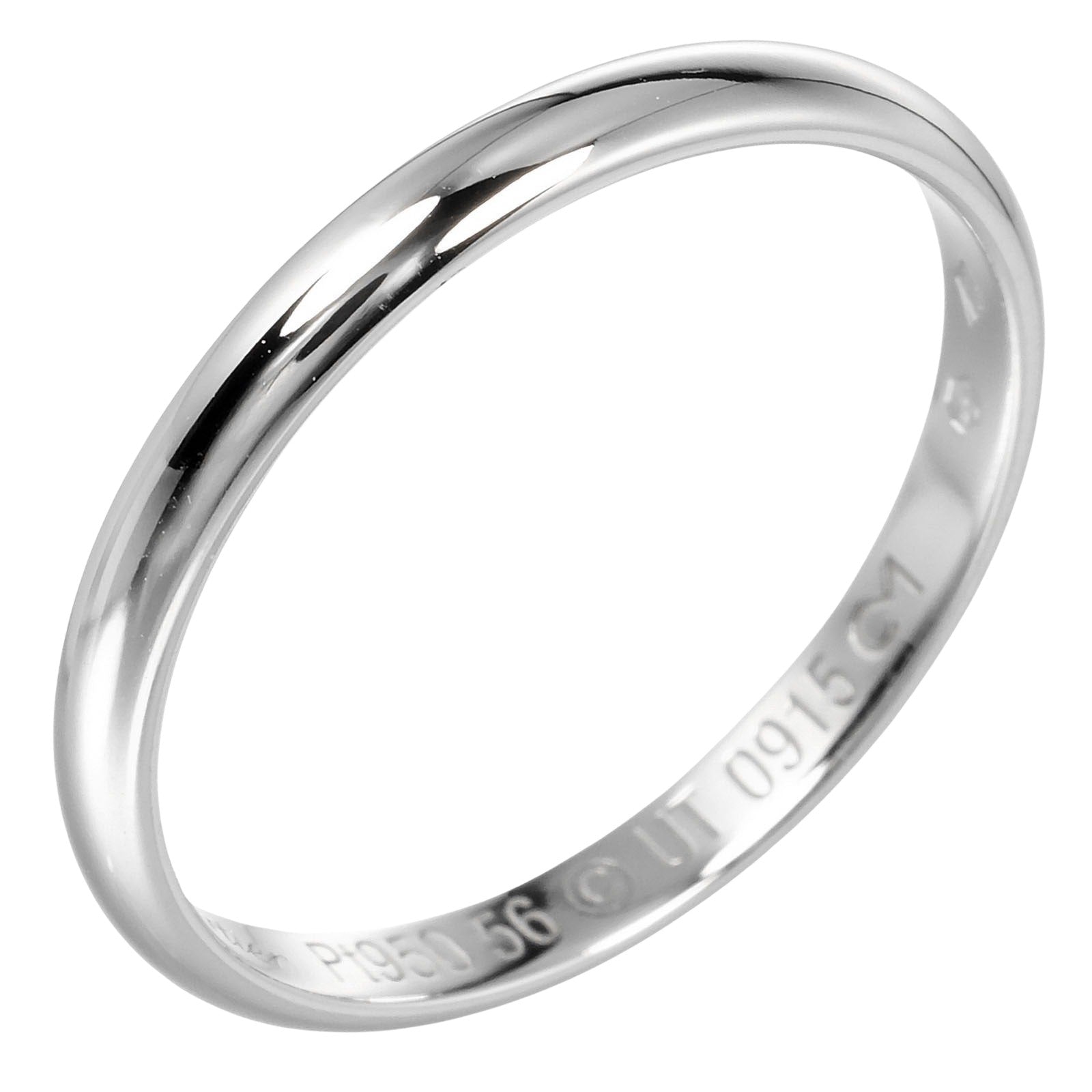 Cartier 1895 Wedding Ring Silver Platinum Ring 