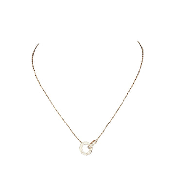 Cartier Love Circle Gold Rose Gold Necklace 