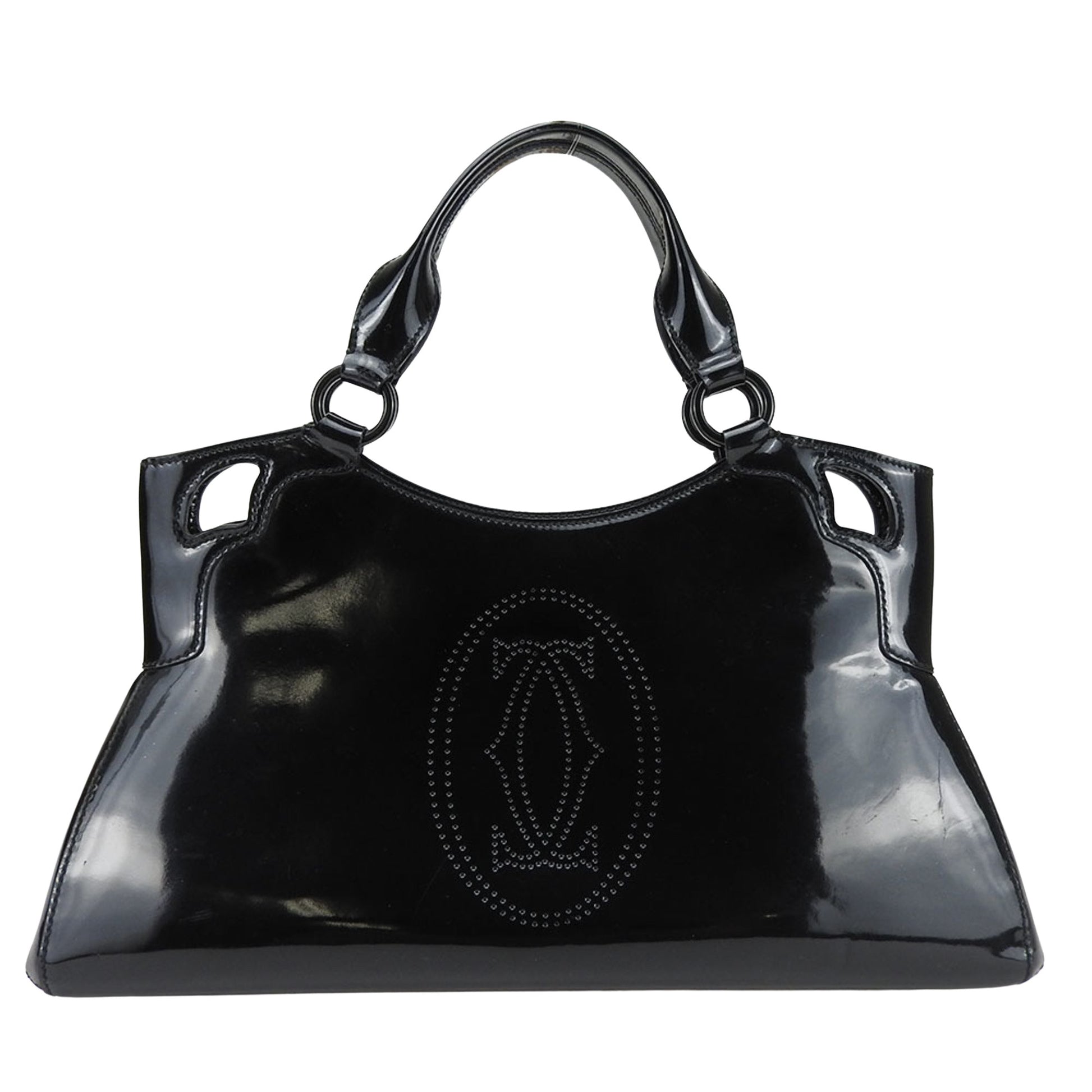 Cartier Marcello Black Leather Handbag 