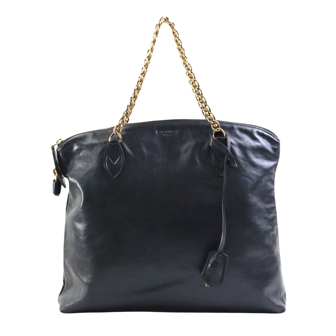 Louis Vuitton Lockit Black Leather Tote Bag