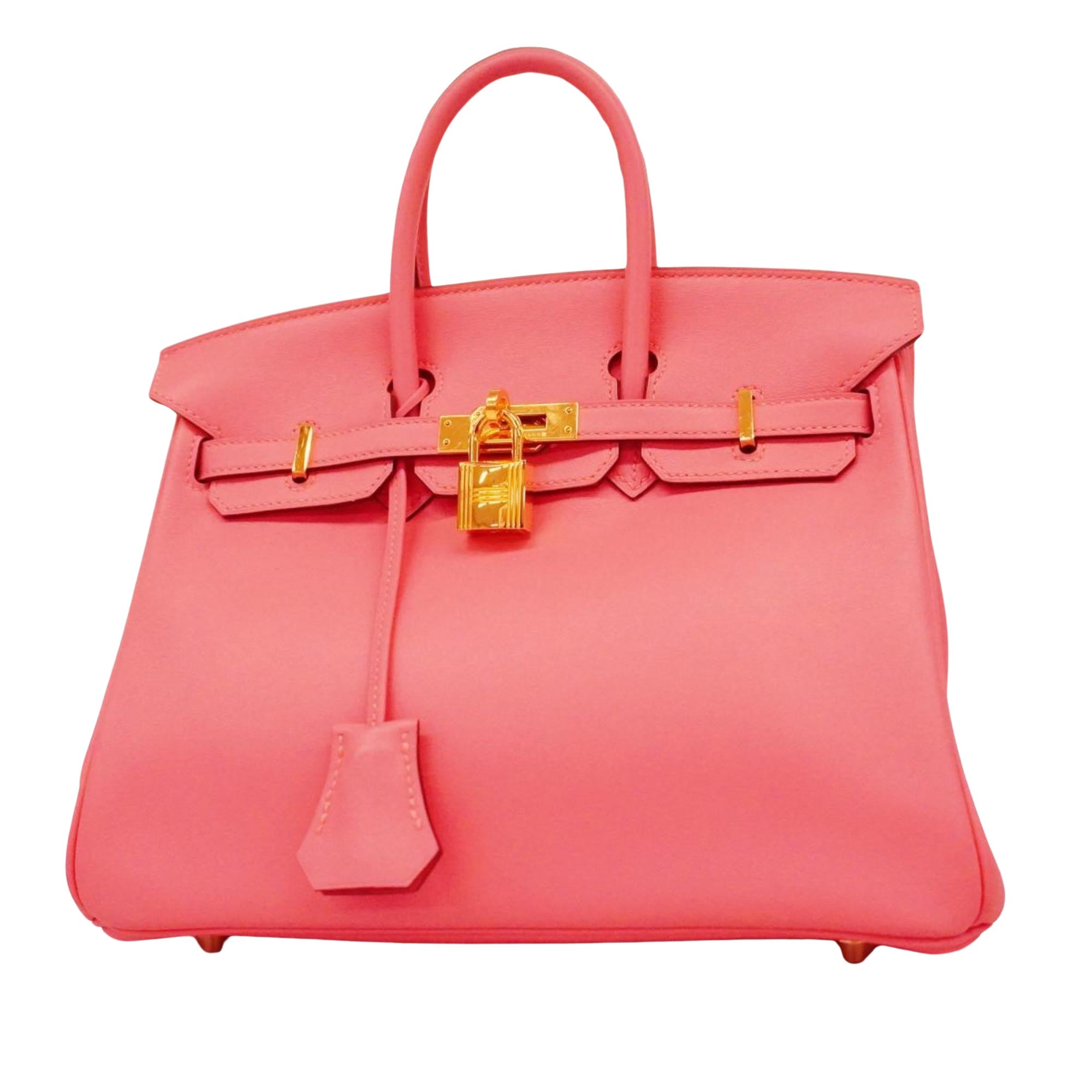 Hermès Birkin 25 Pink Leather Handbag 