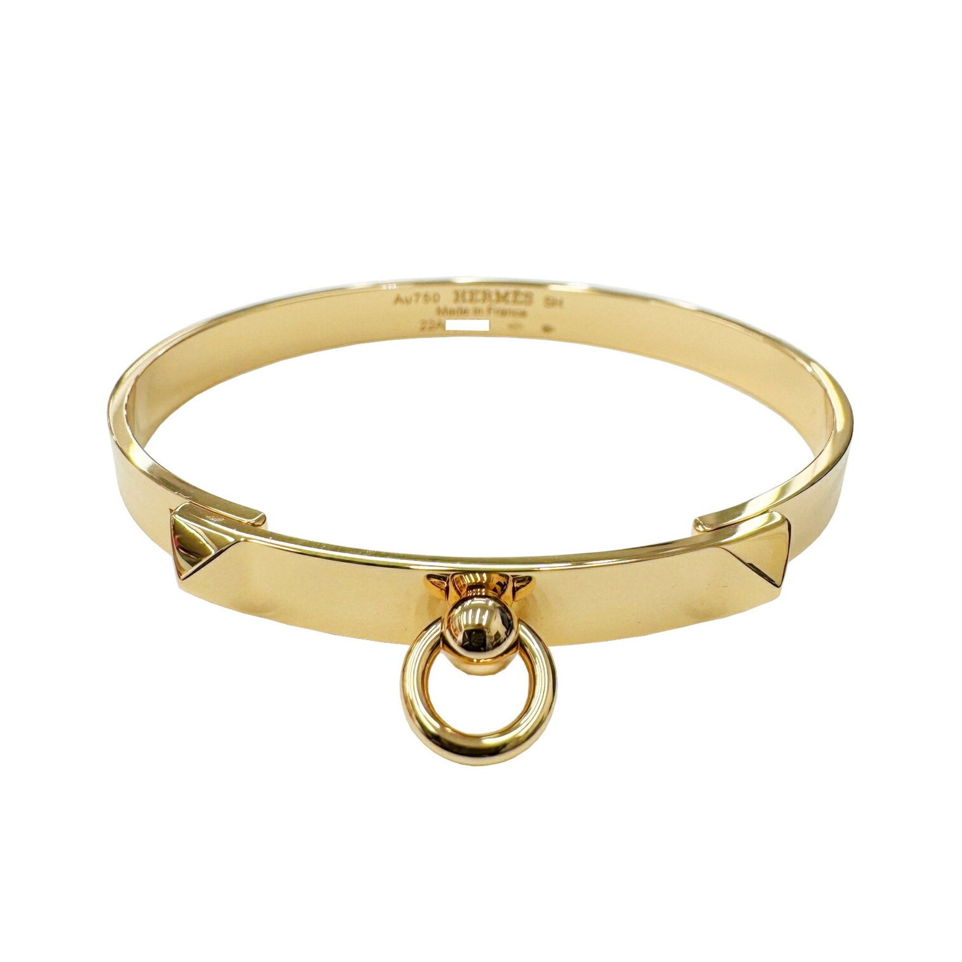 Hermès Collier de chien Gold Rose Gold Bracelet 