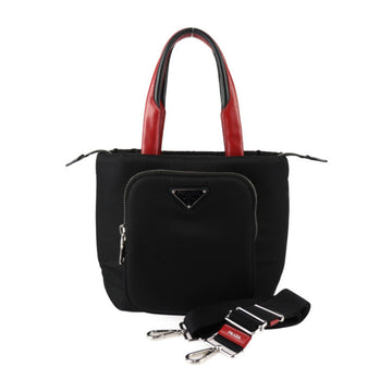 Prada Tessuto Black Synthetic Tote Bag