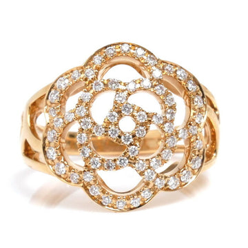 Chanel Camellia Gold Rose Gold Ring 