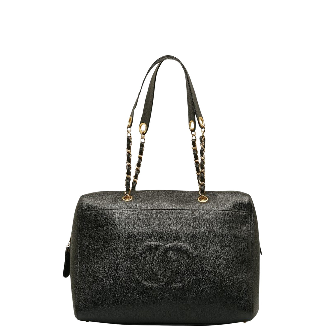 Chanel - Black Leather Tote Bag