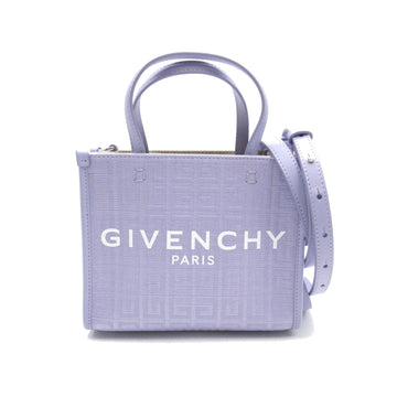 Givenchy G tote Purple Canvas Handbag 