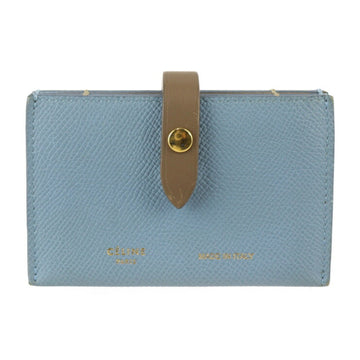 Céline Strap wallet Blue Leather Wallet 