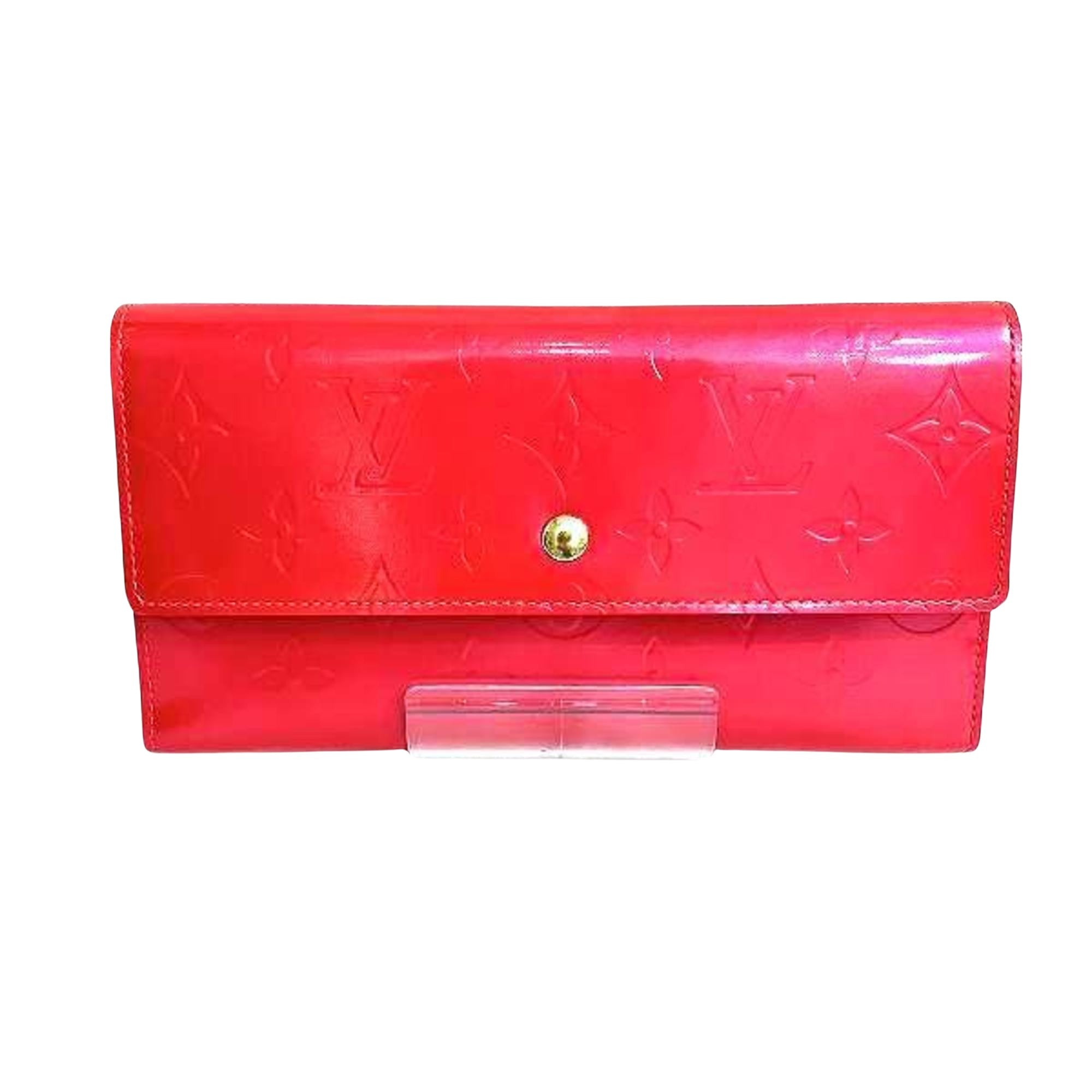 Louis Vuitton International Red Patent Leather Wallet 