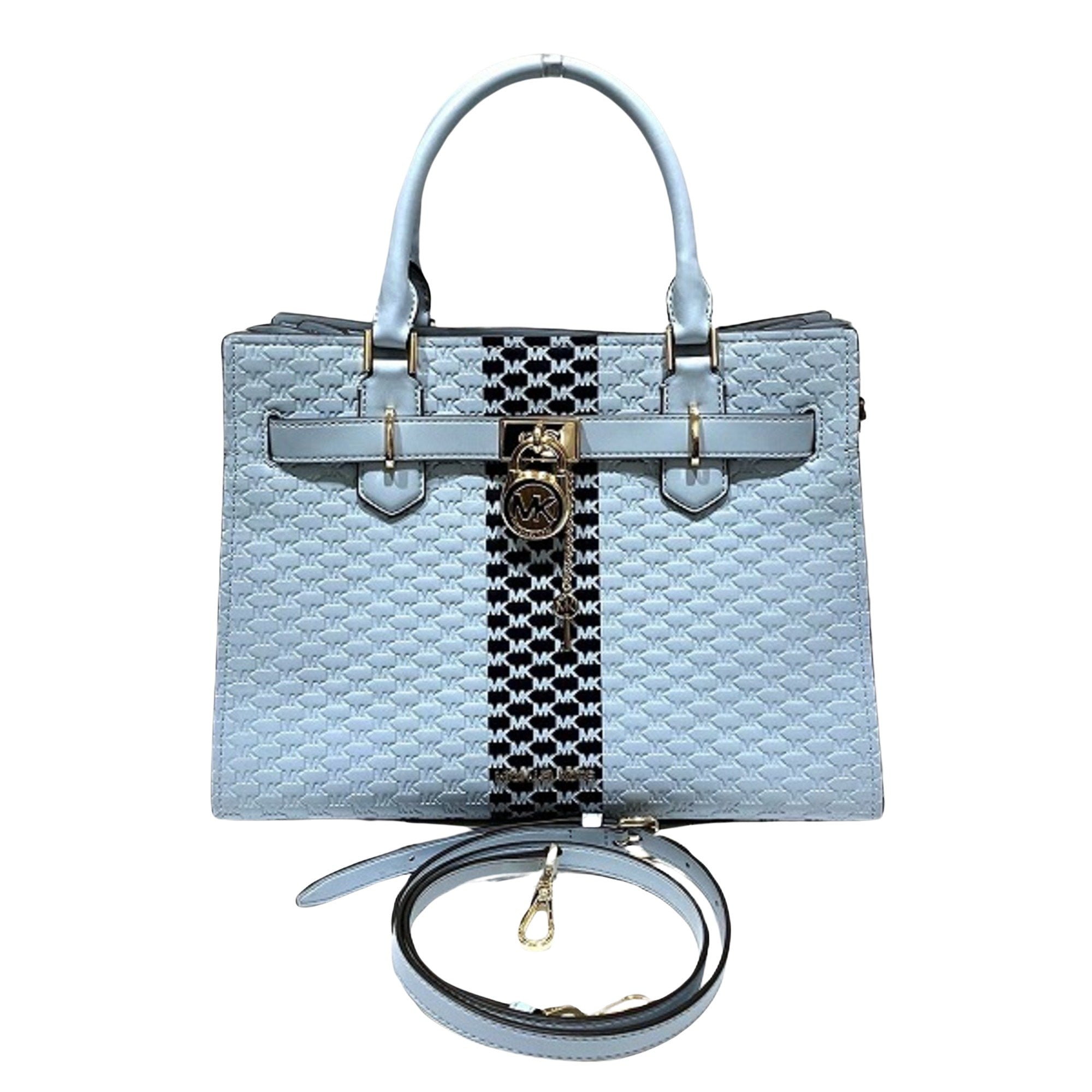 Michael Kors Blue Leather Handbag 