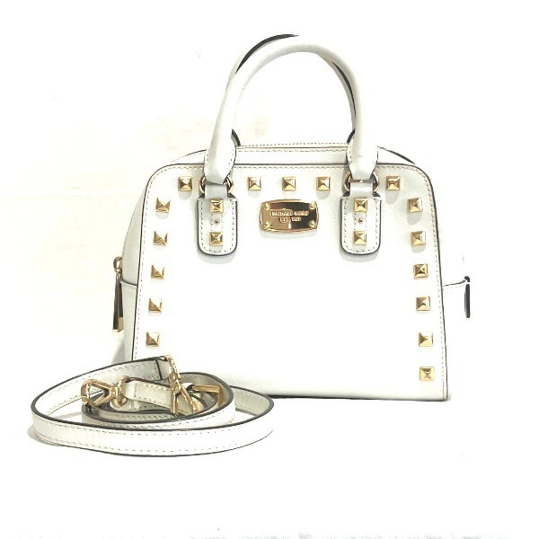 Michael Kors White Leather Handbag 