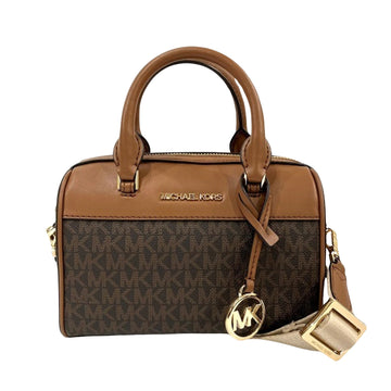 Michael Kors Jet set Brown Canvas Handbag 