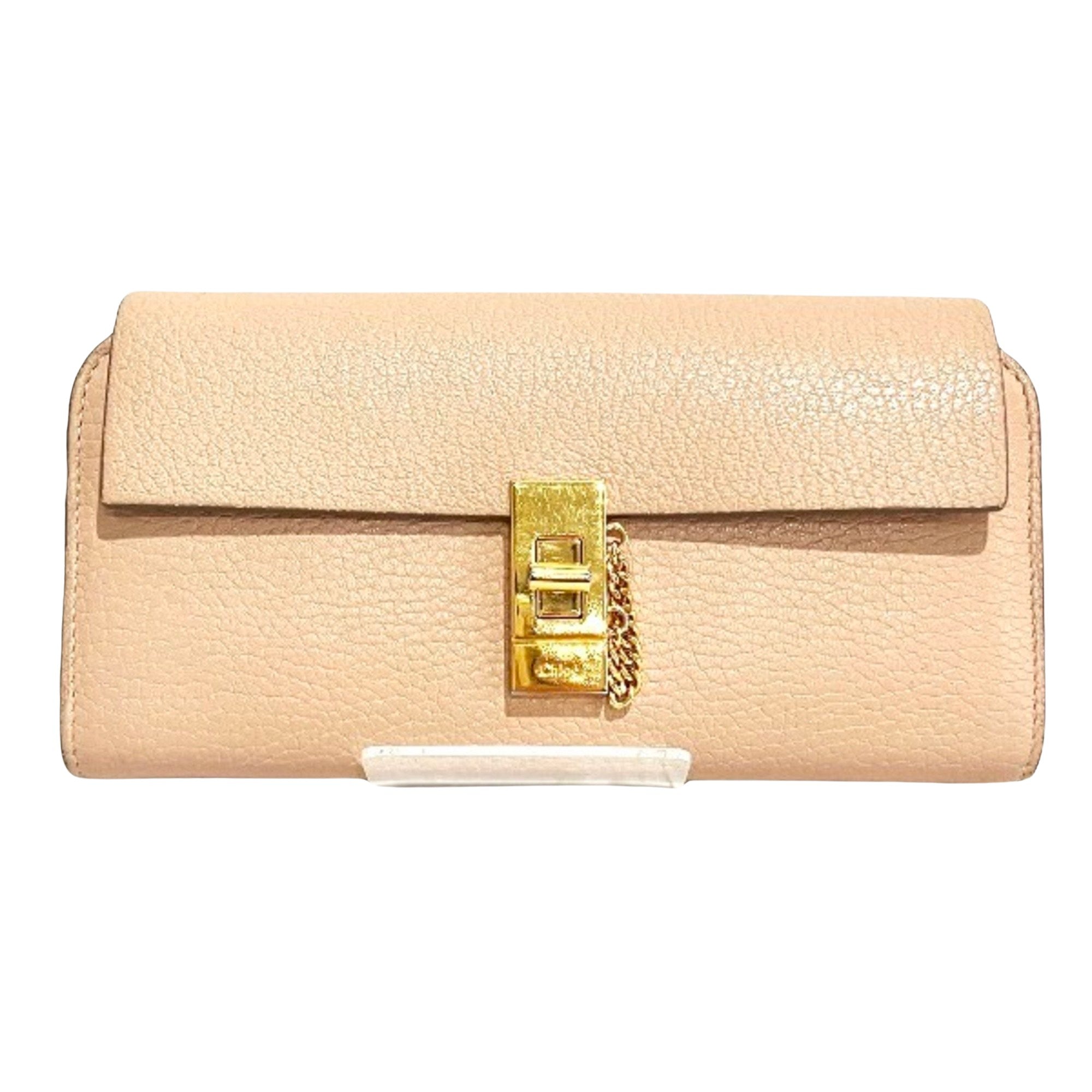 Chloé Drew Pink Leather Wallet 