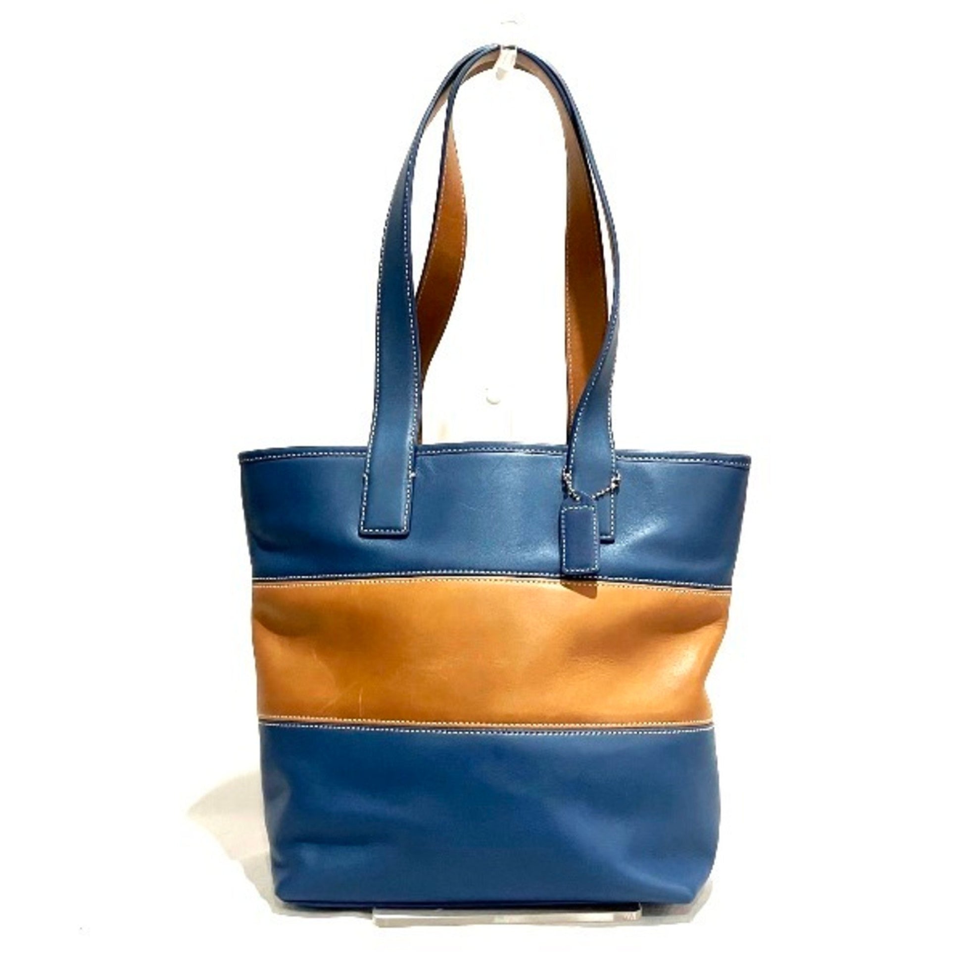 Coach Legacy Blue Leather Tote Bag