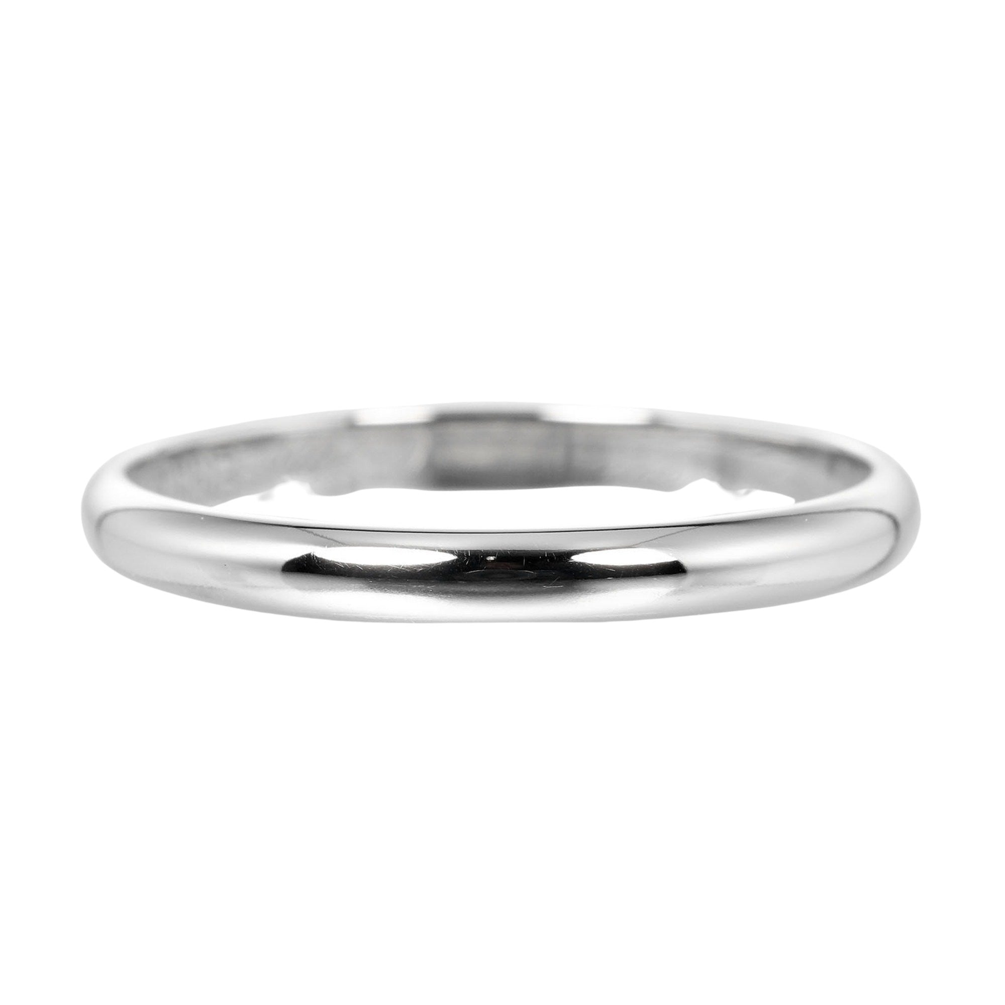 Cartier Alliance 1895 Silver Platinum Ring 