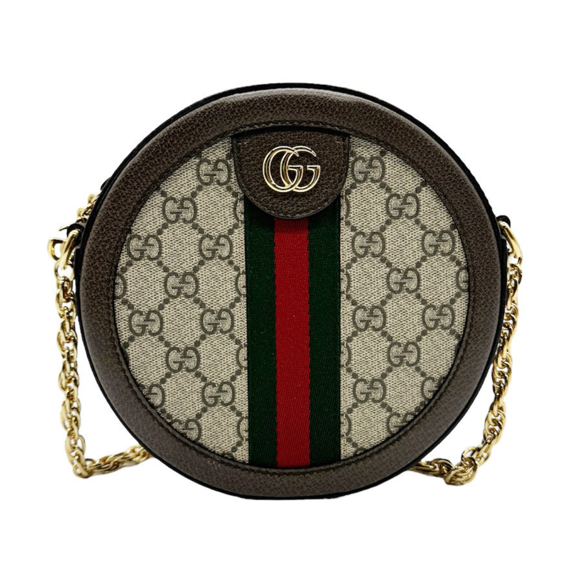 Gucci GG Supreme Brown Canvas Shoulder Bag