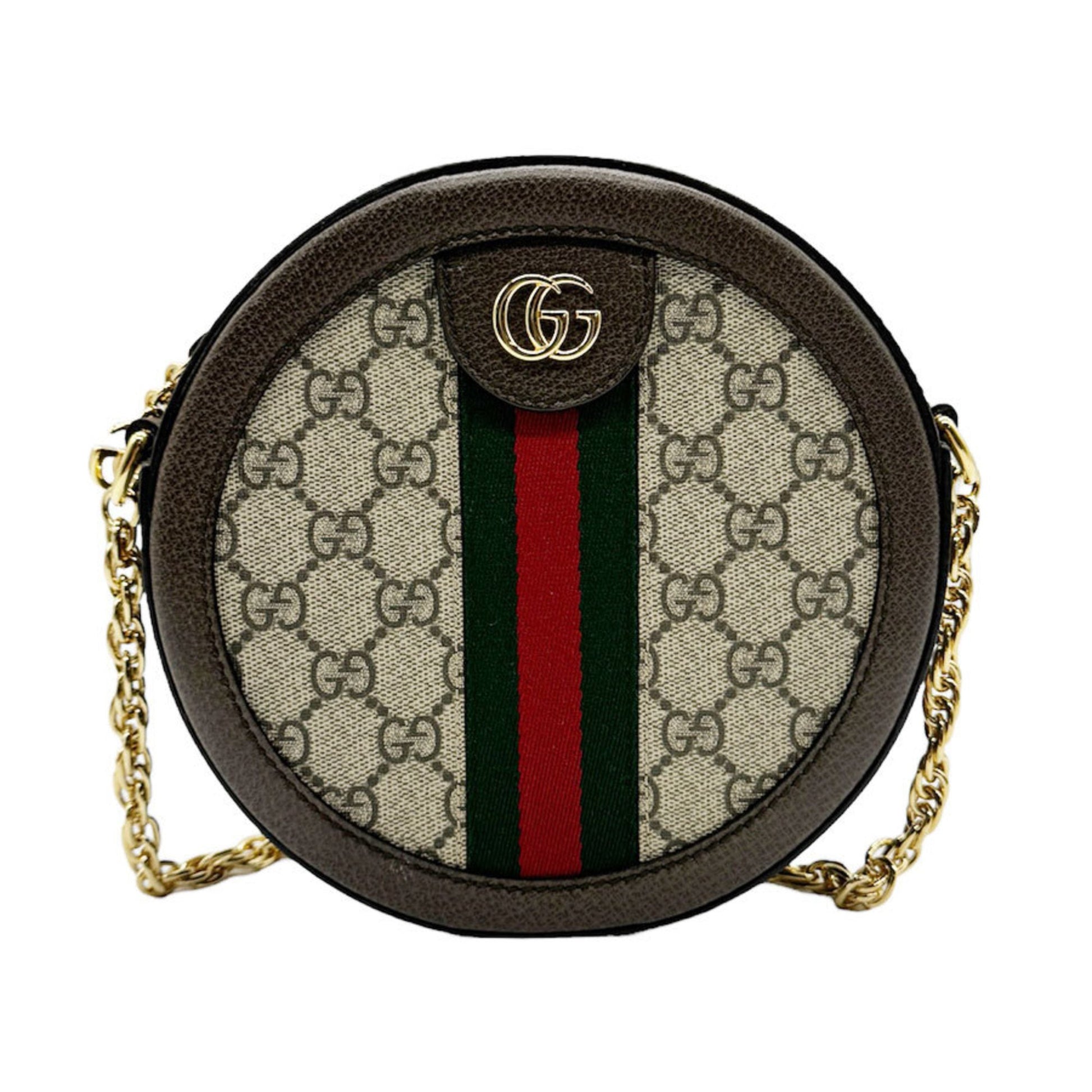 Gucci GG Supreme Brown Canvas Shoulder Bag