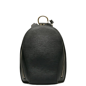 Louis Vuitton Mabillon Black Leather Backpack Bag