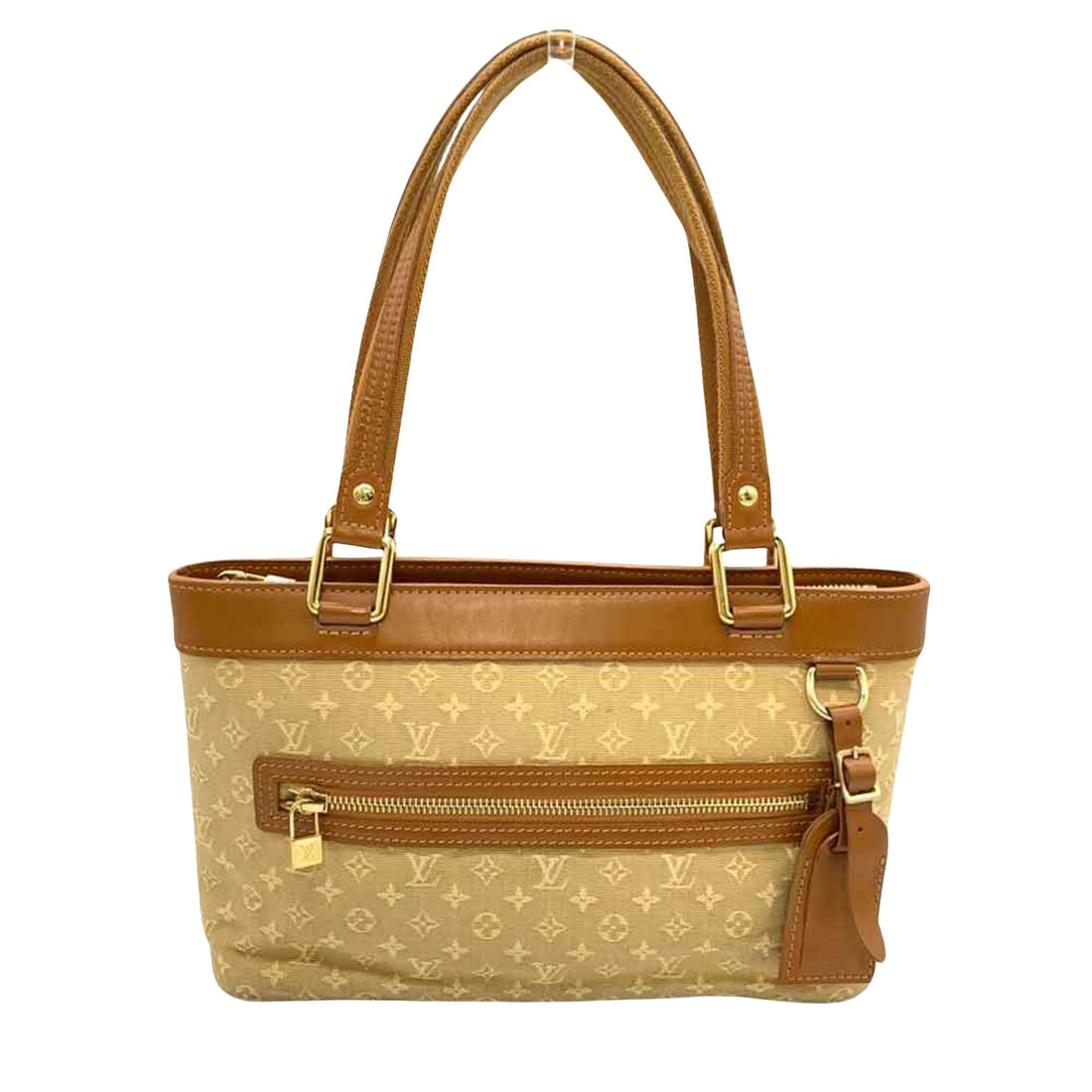 Louis Vuitton Lucille Beige Canvas Handbag 