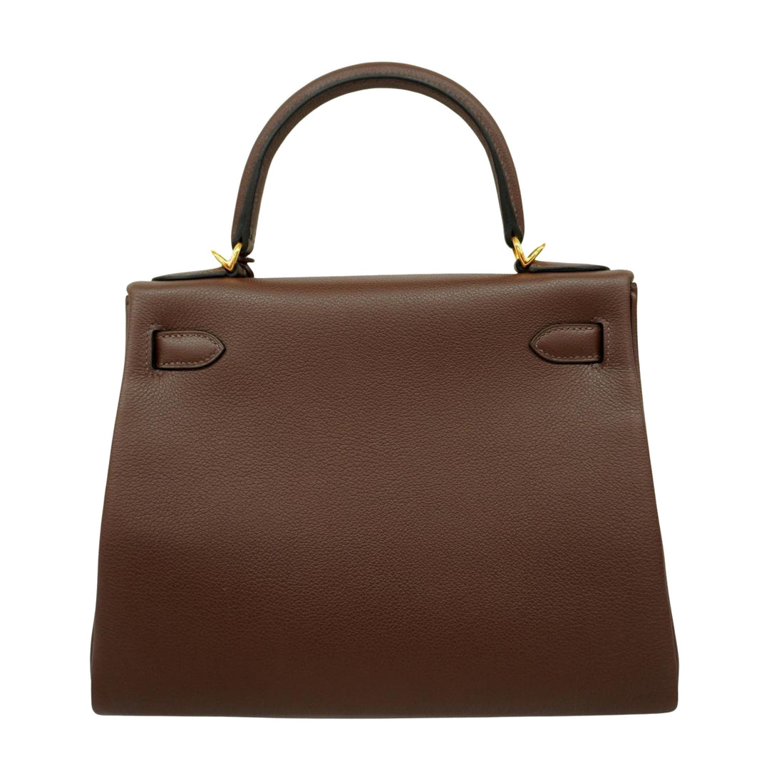 Hermès Kelly 28 Brown Leather Handbag 