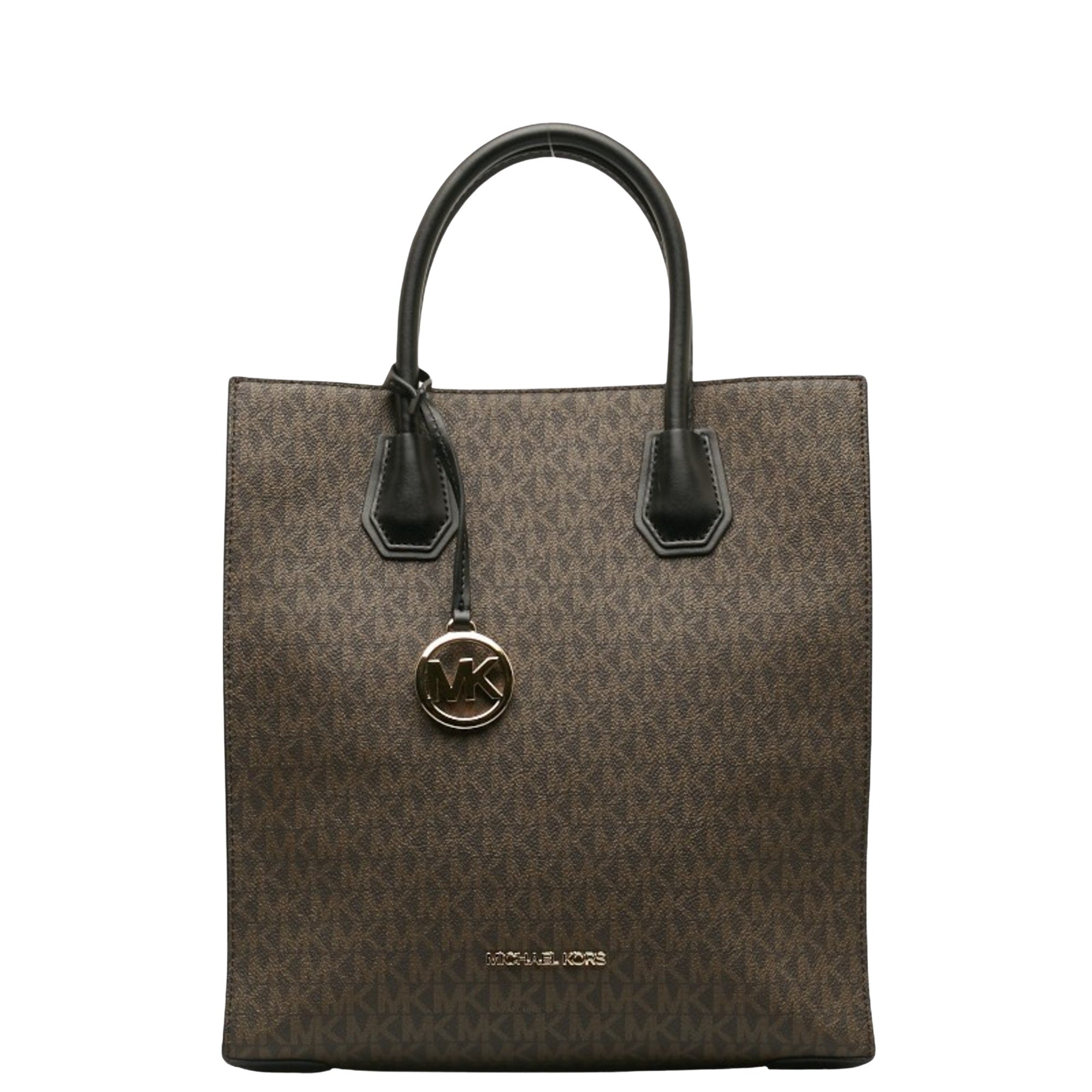 Michael Kors Mercer Brown Canvas Tote Bag