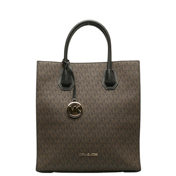 Michael Kors Mercer Brown Canvas Tote Bag