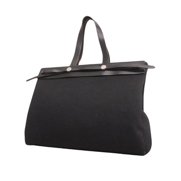 Hermès Herbag Black Canvas Tote Bag