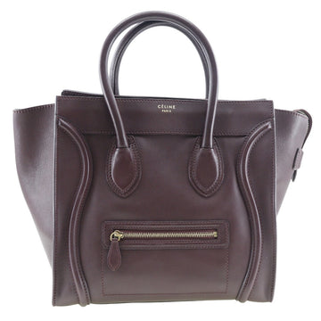 Céline Luggage Purple Calfskin Handbag 