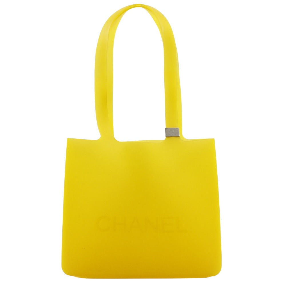 Chanel Yellow Synthetic Shoulder Bag