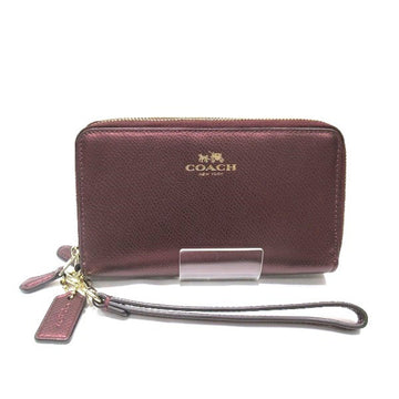 Coach Burgundy Leather Wallet 