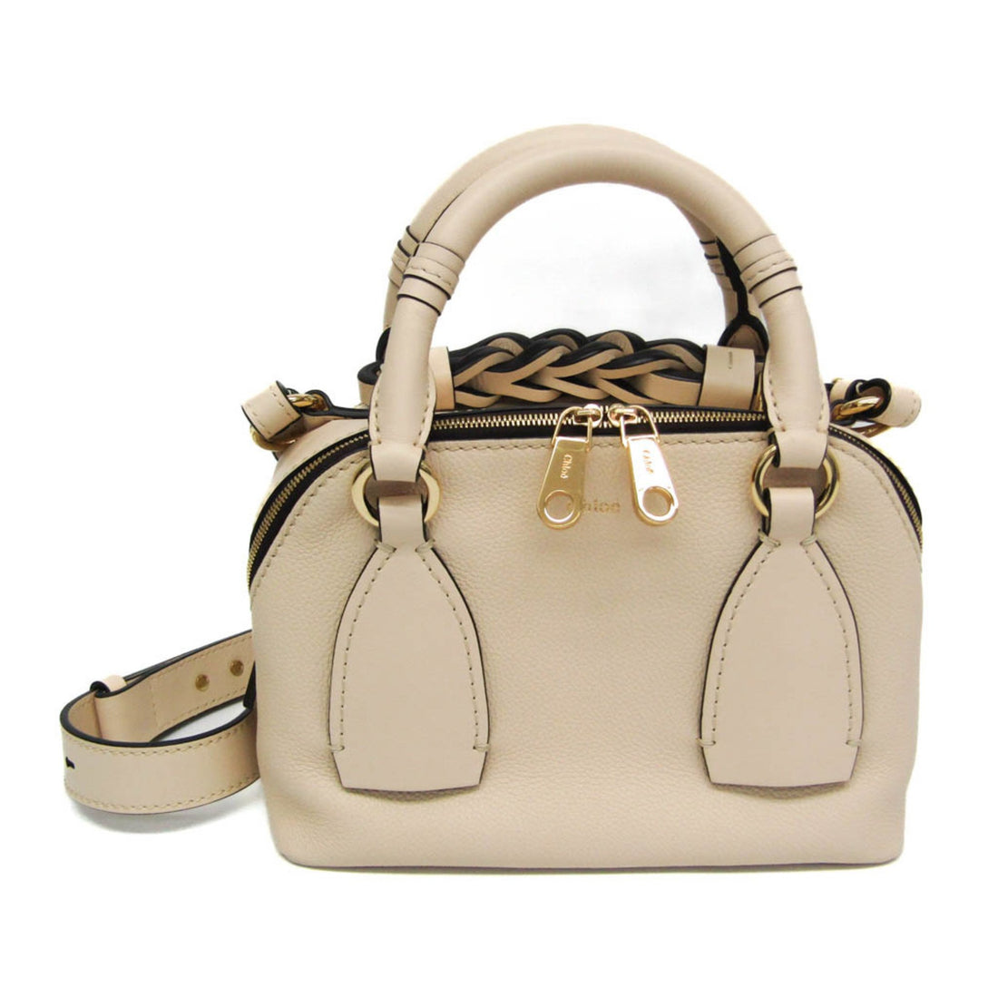 Chloé Daria Beige Leather Handbag 