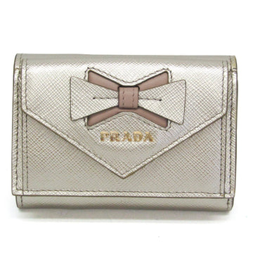 Prada Saffiano Gold Leather Wallet 