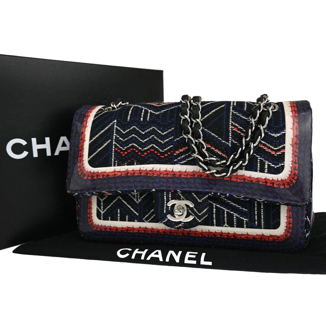 Chanel Timeless Metallic Tweed Handbag 