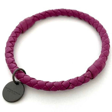 Bottega Veneta Intrecciato Purple Leather Bracelet 