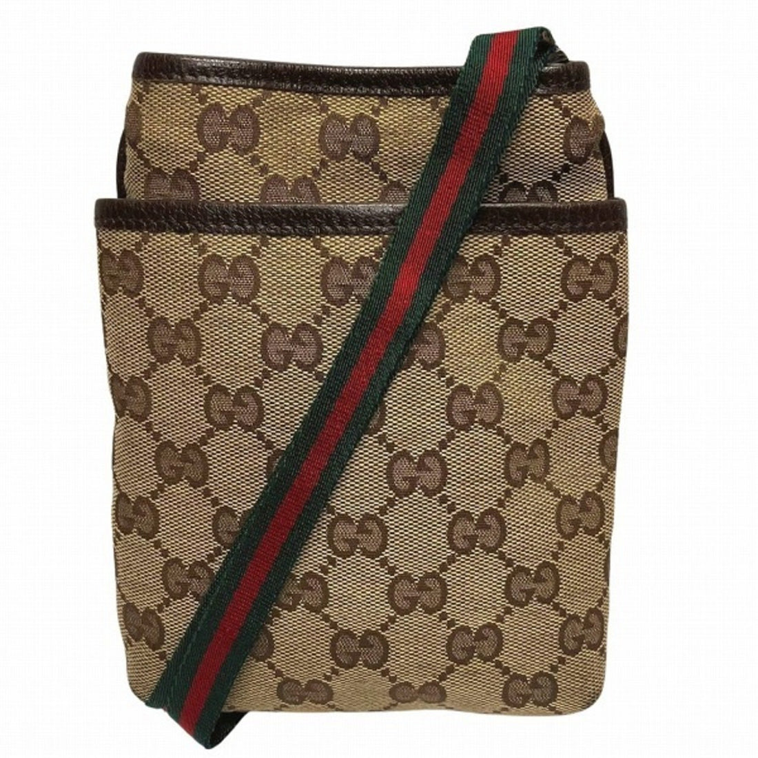 Gucci Sherry Brown Canvas Shoulder Bag