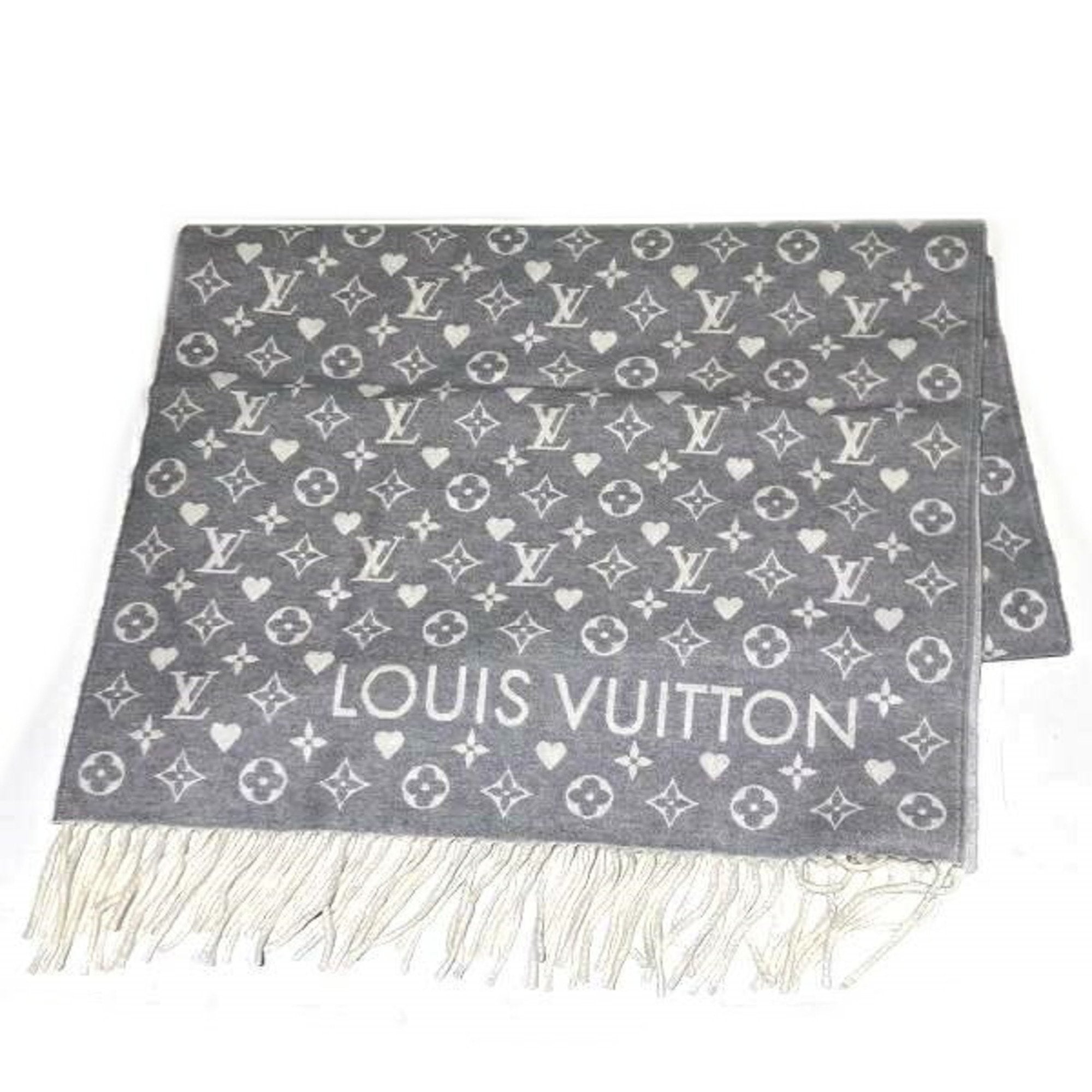 Louis Vuitton Game on Grey Cashmere Scarf 