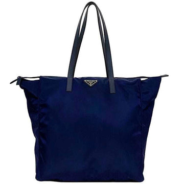 Prada Tessuto Navy Synthetic Tote Bag