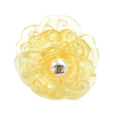 Chanel Camellia Transparent Plastic Ring 