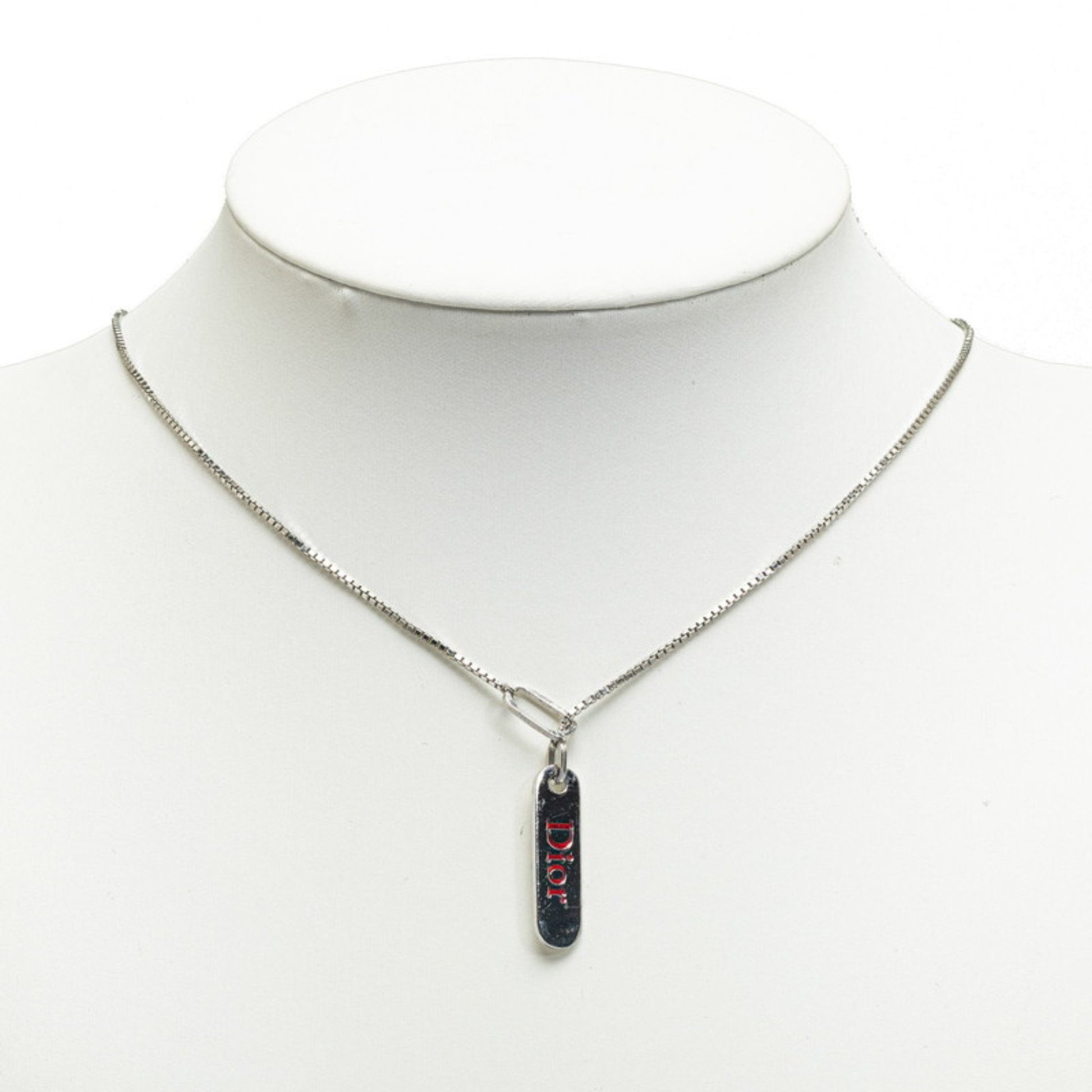 Dior Silver Steel Necklace 