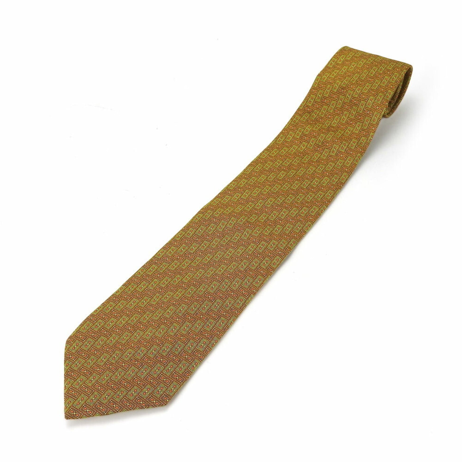 Fendi Brown Silk Tie 