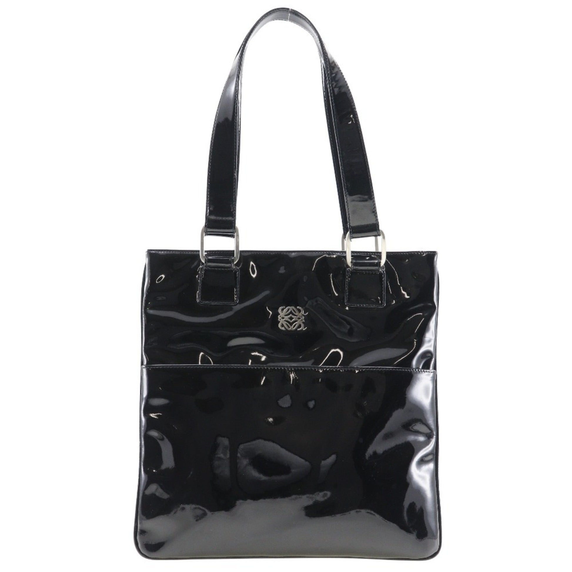 Loewe Black Patent Leather Shoulder Bag