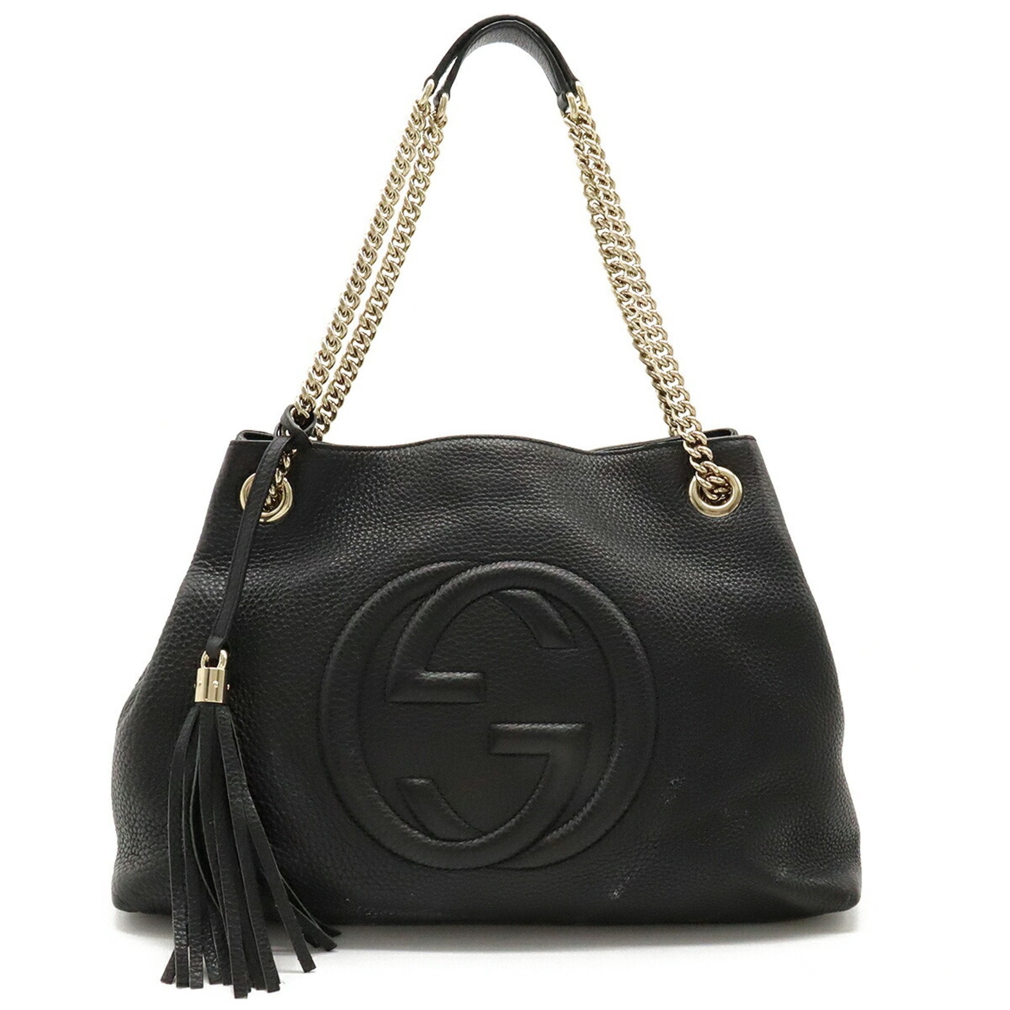 Gucci Soho Black Leather Tote Bag