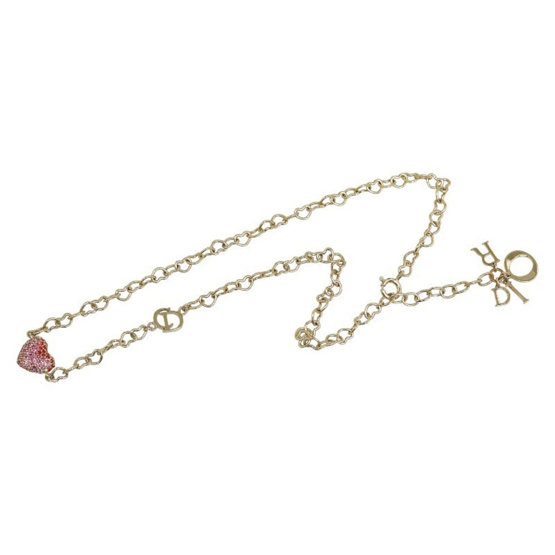 Dior Pink Metal Necklace 