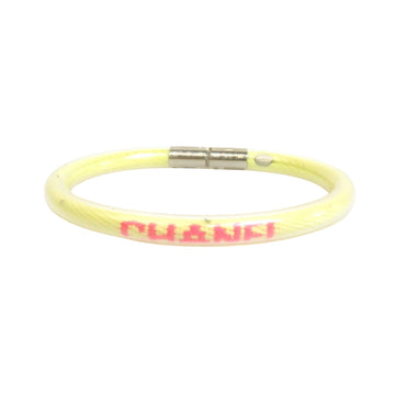 Chanel Yellow Vinyl Bracelet 