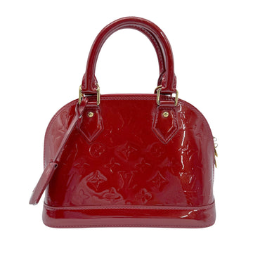 Louis Vuitton Alma BB Red Patent Leather Handbag 