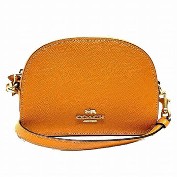 Coach Orange Leather Shoulder Bag