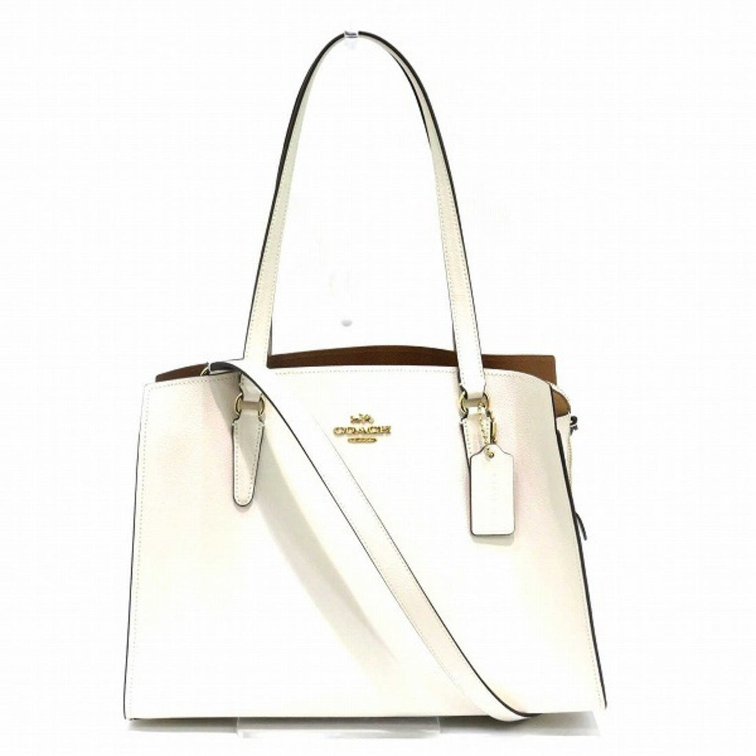 Coach Camel Leather Tote Bag