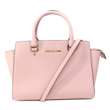 Michael Kors Selma Pink Leather Handbag 